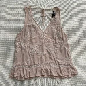 AMERICAN EAGLE BABYDOLL LACE TANK